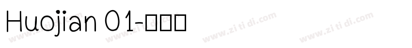 Huojian 01字体转换